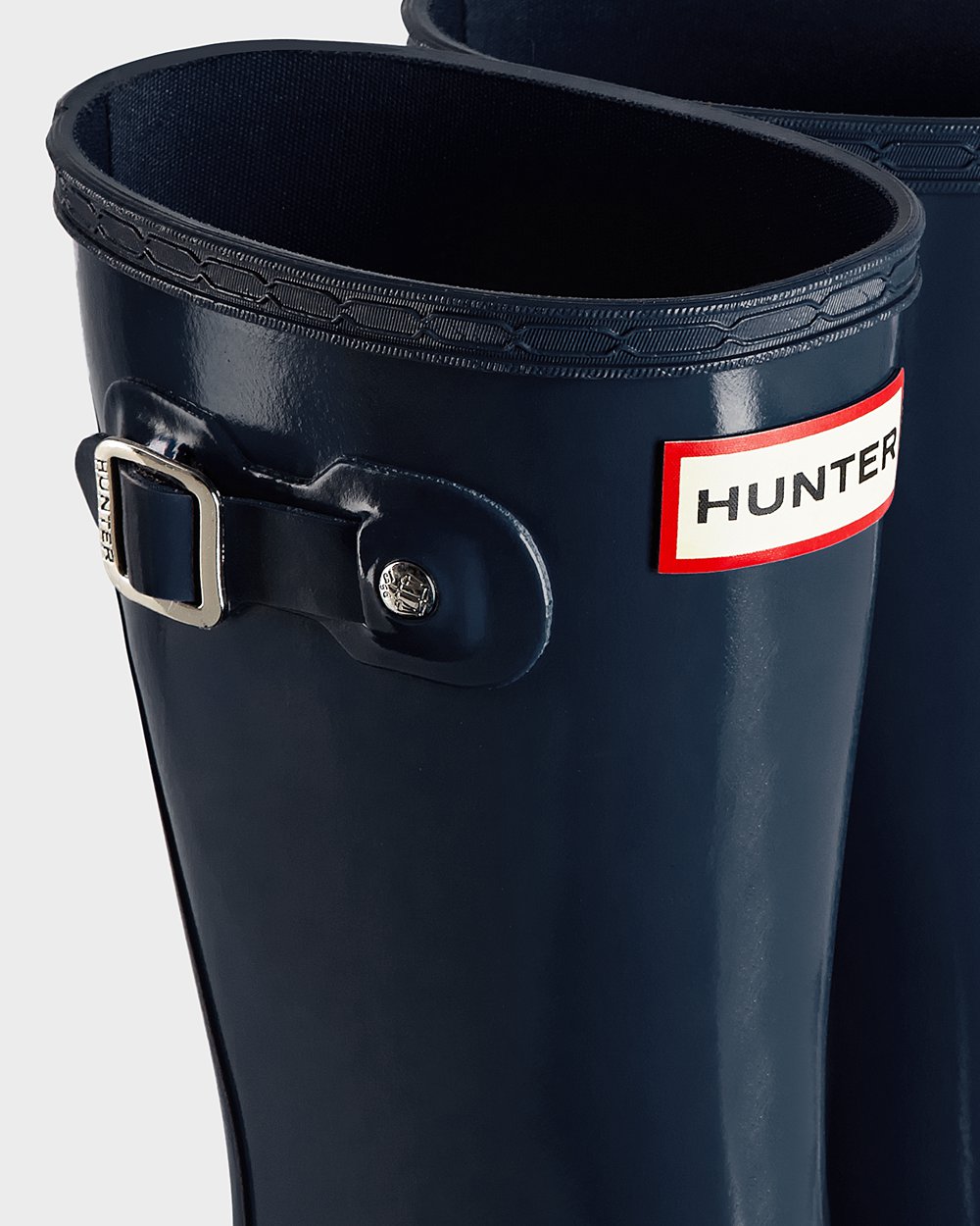 Kids Hunter Original Little Gloss - Rain Boots Navy - 1438-ECRZY